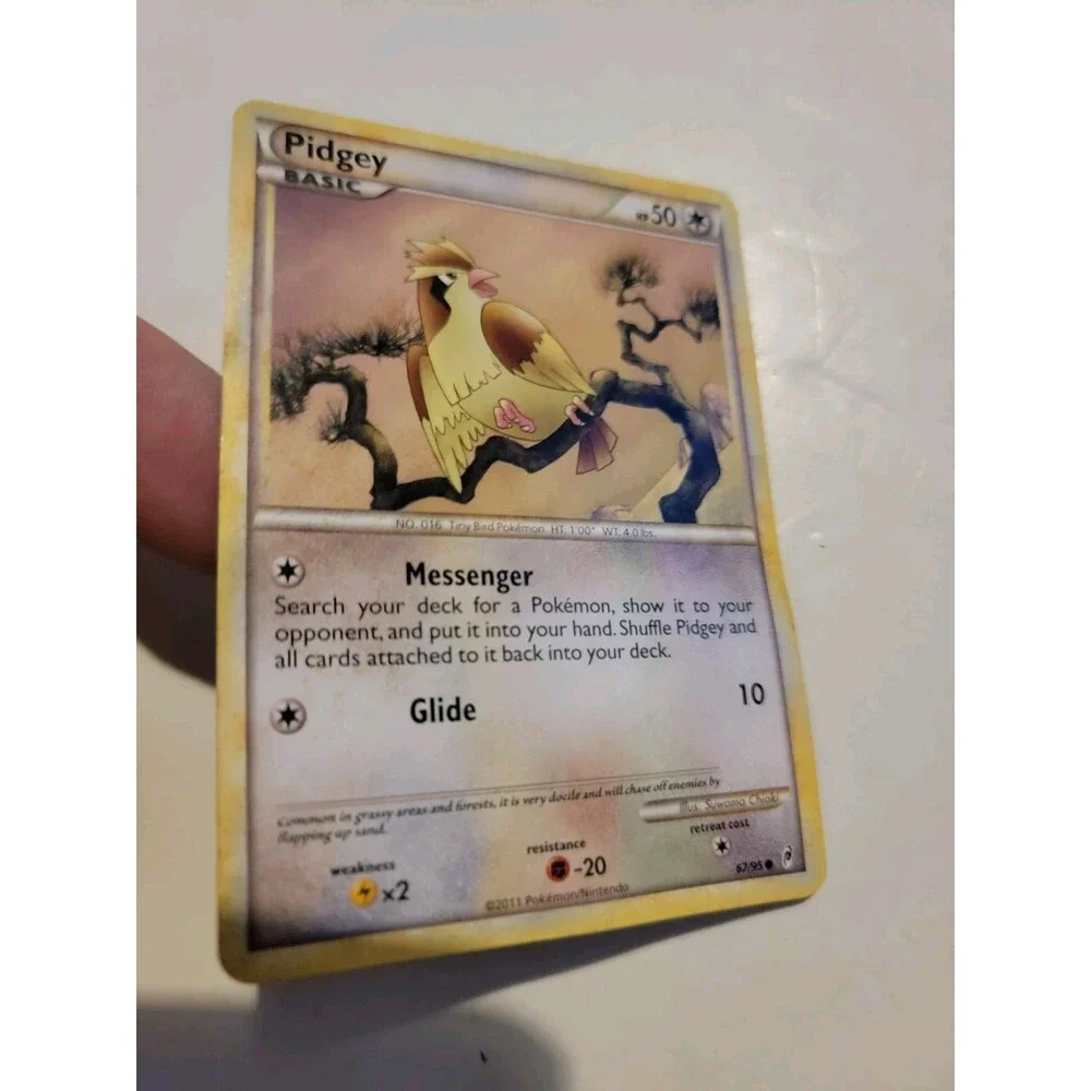 Pokemon TCG Pidgey Call Of Legends 67/95 Regular Common Card Played